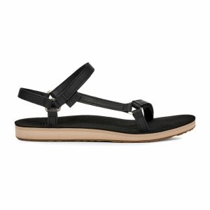 Teva Women ORIGINAL UNIVERSAL SLIM LEA BLACK/ TAN